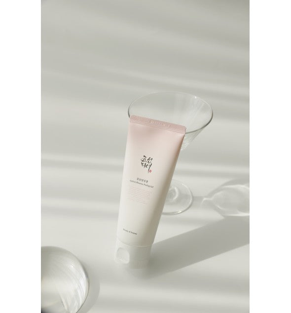 Peelinggel met abrikozenbloesem