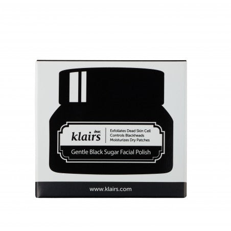 Milde gezichtsscrub met zwarte suiker