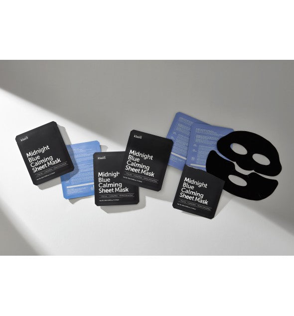 Middernachtblauw kalmerend sheetmasker